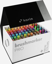 Karin Brushmarker PRO Mega BoxPLUS - set van 72 kleuren + 3 blenders