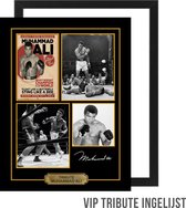 Allernieuwste Canvas Schilderij VIP Tribute Bokser Muhammed Ali (Cassius Clay) - Memorabilia INGELIJST - Muhammad Ali - 30 x 40 cm