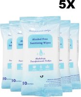 PureWipes | Schoonmaakdoekjes | Antibacteriële Doekjes | Desinfecterende Doekjes | Vochtig | 5 Pakken