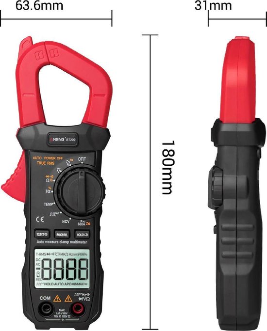 Wallon® Digitale Multimeter Met Test Pen Automatische Meter LCD Scherm Wallon® Digitale Multimeter Met Test Pen Automatische Meter LCD Scherm