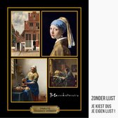 Allernieuwste Canvas Schilderij VIP Tribute Johannes Vermeer Kunstschilder - Memorabilia CANVAS - 30 x 40 cm