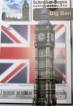 bouwplaat, modelbouw in karton, Big Ben, schaal 1/160