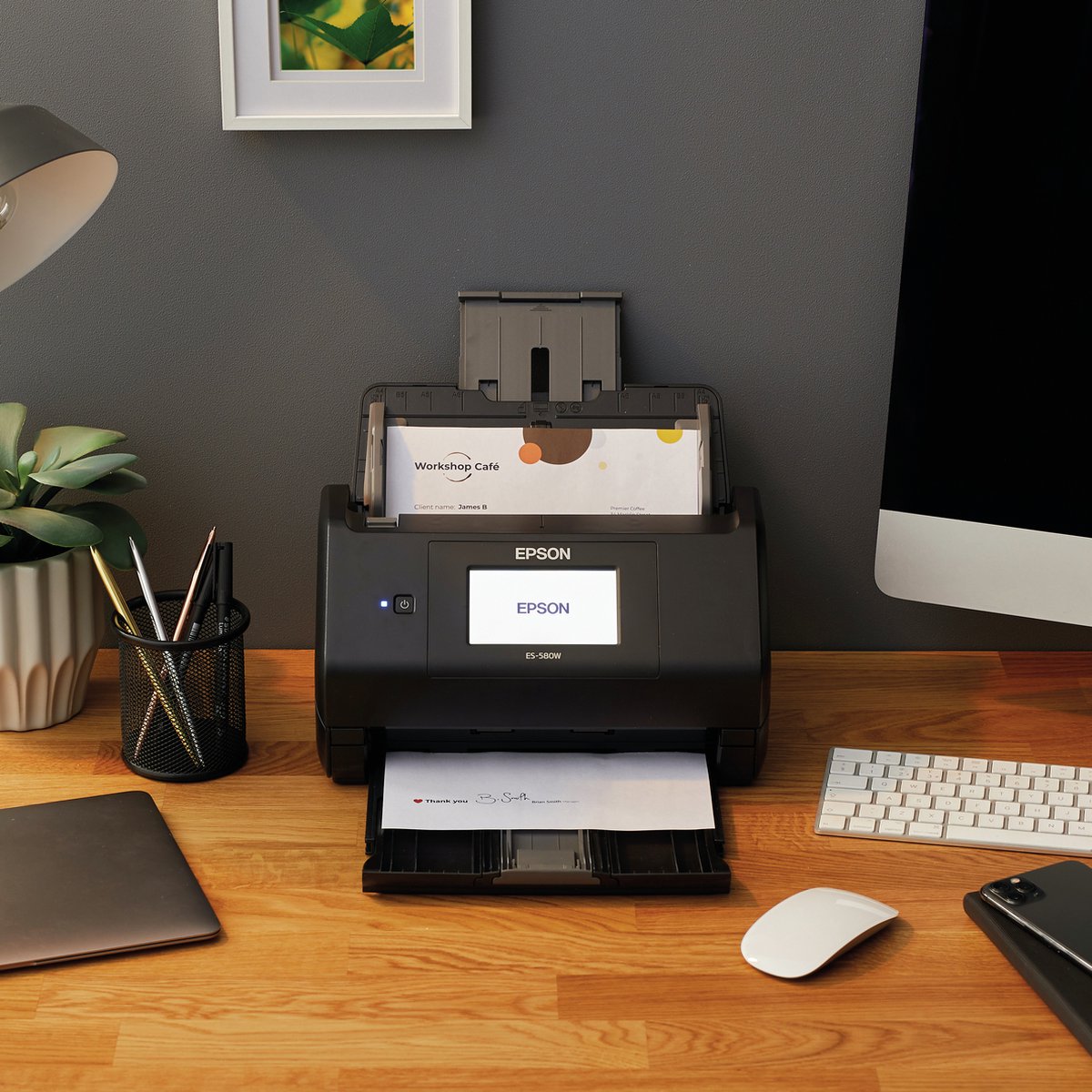 Epson WorkForce ES-580W - A4 Automatische Duplexscanner met Wi-Fi thumbnail 4