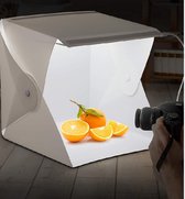 Fotostudio - Fotobox - Mini studio - Fototbooth - Foto doos - Box - Foto studio met LED verlichting - Opvouwbaar | 22x23x24 cm