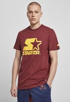 Starter Heren Tshirt -L- Starter Logo Bordeaux rood