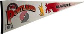 USArticlesEU - Portland Blazers - Vintage - NBA - Vaantje - Basketball - Sportvaantje - Pennant - Wimpel - Vlag - Rood/Wit - 31 x 77 cm