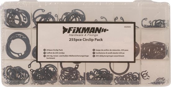 Fixman Borgring Assortimentsbox - 255 Delig - Fixman