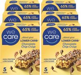 WeCare Lower carb chocolate chip crisp 6x150g