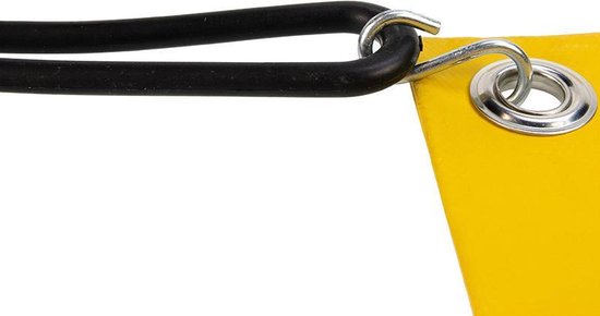 Afdekzeilwinkel - Spanrubber met s-haak 20cm elastiek zwart van Merkloos — afbeelding 2