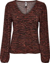 JdY JDYKIRKBY LILJE L/S AOP TOP JRS Dames T-shirt - Maat XL