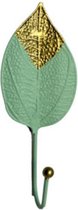 Leaf Kapstokhaak – 18 x 8 cm (L x B) – Groen