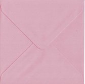 Cards & Crafts 100 Luxe vierkante enveloppen - Babyroze - 14x14 cm - 100 grams - vierkant 140x140mm