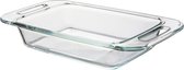 Glazen ovenschaal - Serveer schaal - Rechthoek - 1.5 Liter - 25.5 x 19 x 5.5 cm