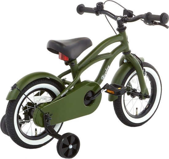 Nogan Harley - Kinderfiets - Jongensfiets - 12 inch - Leger Groen | bol.com