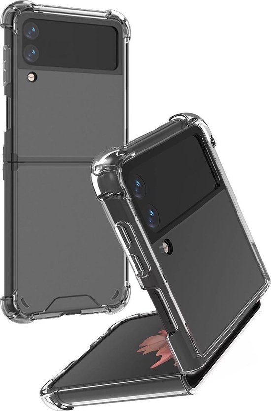 Samsung Z Flip 3 Hoes Transparant Samsung Galaxy Z Flip 3 hoesje case transparant...