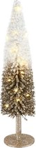Decoratie kerstboom op voet met LED verlichting 17x17x43 cm | A215623 | Dekoratief