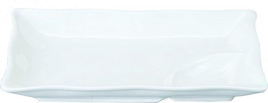 TOKYO DESIGN STUDIO - WHITE SERIES PLATE 25.5X15CM WHITE | bol