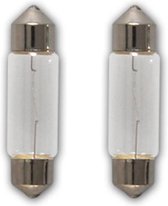 ProPlus Autolamp Buislamp - 12 Volt - 10 Watt - SV8.5 - 11 x 38 mm - 2 stuks
