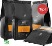 FIKA PREMIUM COFFEE - Stockholm Superieur 4 x 1kg koffiebonen | Dark Roast | Intensiteit 7/10 | 100% Arabica