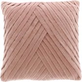 Unique Living | Kussen Isak 45x45cm old pink | Kussen woonkamer of slaapkamer