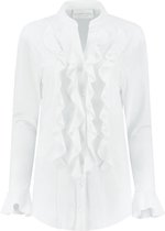 Helena Hart Blouse Volant in Wit in S