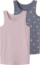NAME IT NMFTANK TOP 2P FOLKSTONE SUN Meisjes Onderhemd - Maat 104