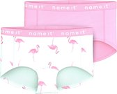 NAME IT NKFHIPSTER 2P GLACIER FLAMINGO Meisjes Onderbroek - Maat 110/116