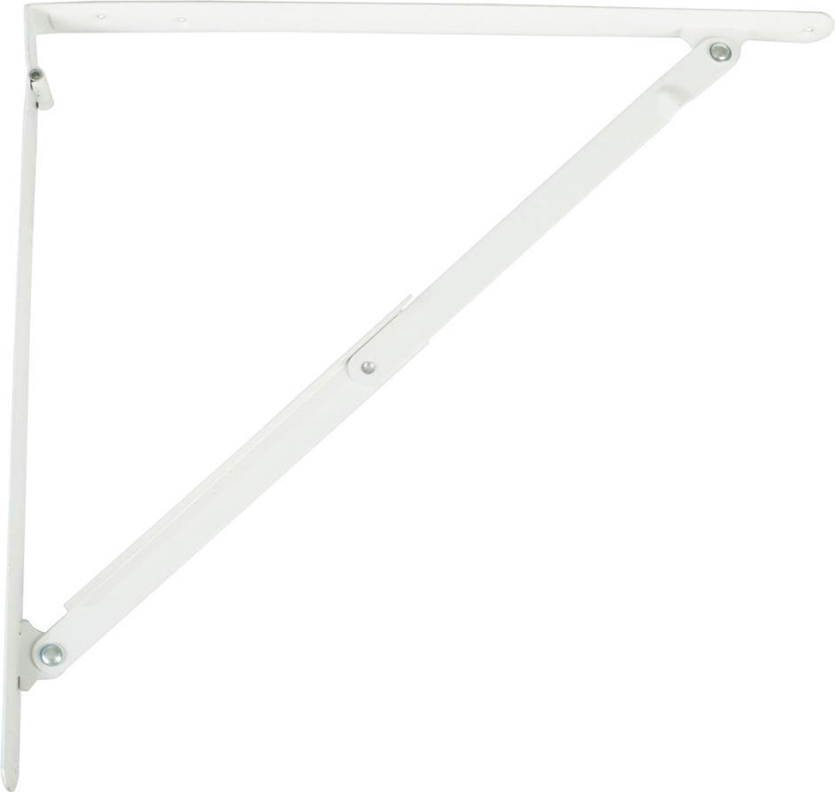 Inklapbare Plankdrager Staal wit 315x300mm