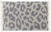 Unique Living | Placemat Leopard | Rechthoekig | Polyester | Donkergrijs | 33x45cm