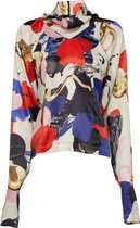 zoe karssen - dames -  mika verf print top -  grote verfafdruk - xs