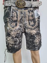 Benelux wears / Geitenleer lederhosen kort  met riem / M 48