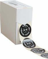 Cadeau stickers - 500 stuks - 'Enjoy The Little Things' - 40 mm - Stickers volwassenen - Sluitstickers - Sluitzegel - Ronde stickers op rol
