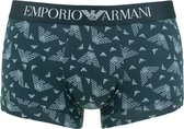 Emporio Armani all over logo trunk groen - L