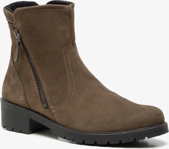 Hush Puppies leren dames enkellaarsjes - Groen - Maat 37 - Echt leer -  Uitneembare zool | bol.com