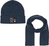 Only muts en sjaal meisjes - blauw -  KONmadison - maat one size