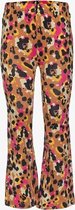 TwoDay meisjes flared broek met luipaardprint - Roze - Maat 98/104