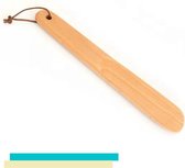Lynnz schoenlepel hout 38 cm - duurzaam - extra lang - schoentrekker