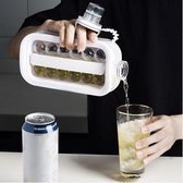 Ice Ball Maker - Ijsblokjes - Ijsblokjesvorm - Silicone - Cocktail - 18 Ronde Ijsblokjes - Wit