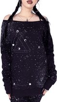 Chemical Black Sweater/trui -XL- CHEMICAL MOON PHASE Zwart/Wit
