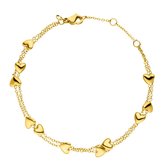 Victorious Dames Armband Goud – Gouden Hartjes – 13.5 t/m 18cm