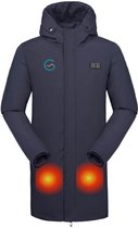 GLØDE Elektrische Verwarmde Winterjas Heren Donkerblauw Maat M