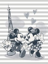 Disney Mickey & Minnie Mouse Paris Canvas Schilderij 30 x 40 cm