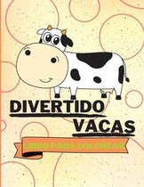 Libro para colorear de vacas divertidas