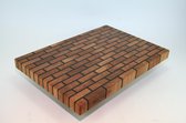 Sluiter woodwork - snijplank - eikenhout met wengé - uniek - handgemaakt - kopshout