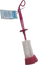 Babylove Flessenborstel Paars - 30 cm - 1 stuks - Melkflesreiniger Baby 2 in 1