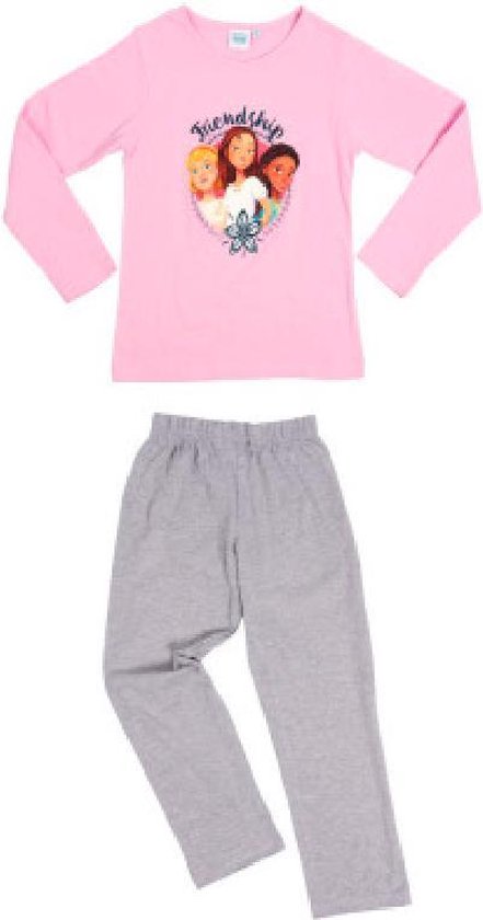 Pyjama Spirit - manches longues - rose - gris - Taille 122 / 128 - 7 / 8 ans