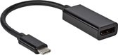 Câble USB C vers DisplayPort | 4K Ultra HD | 0,2 mètre | Noir | Allteq