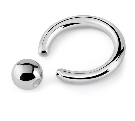 Titanium 6 mm Ball closure ring 1,2. RH-Jewelry