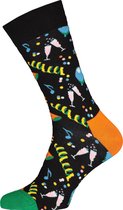 Happy Socks Party Party Sock - unisex sokken - zwart met slingers - Unisex - Maat: 41-46