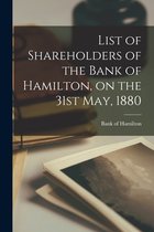 List of Shareholders of the Bank of Hamilton, on the 31st May, 1880 [microform]